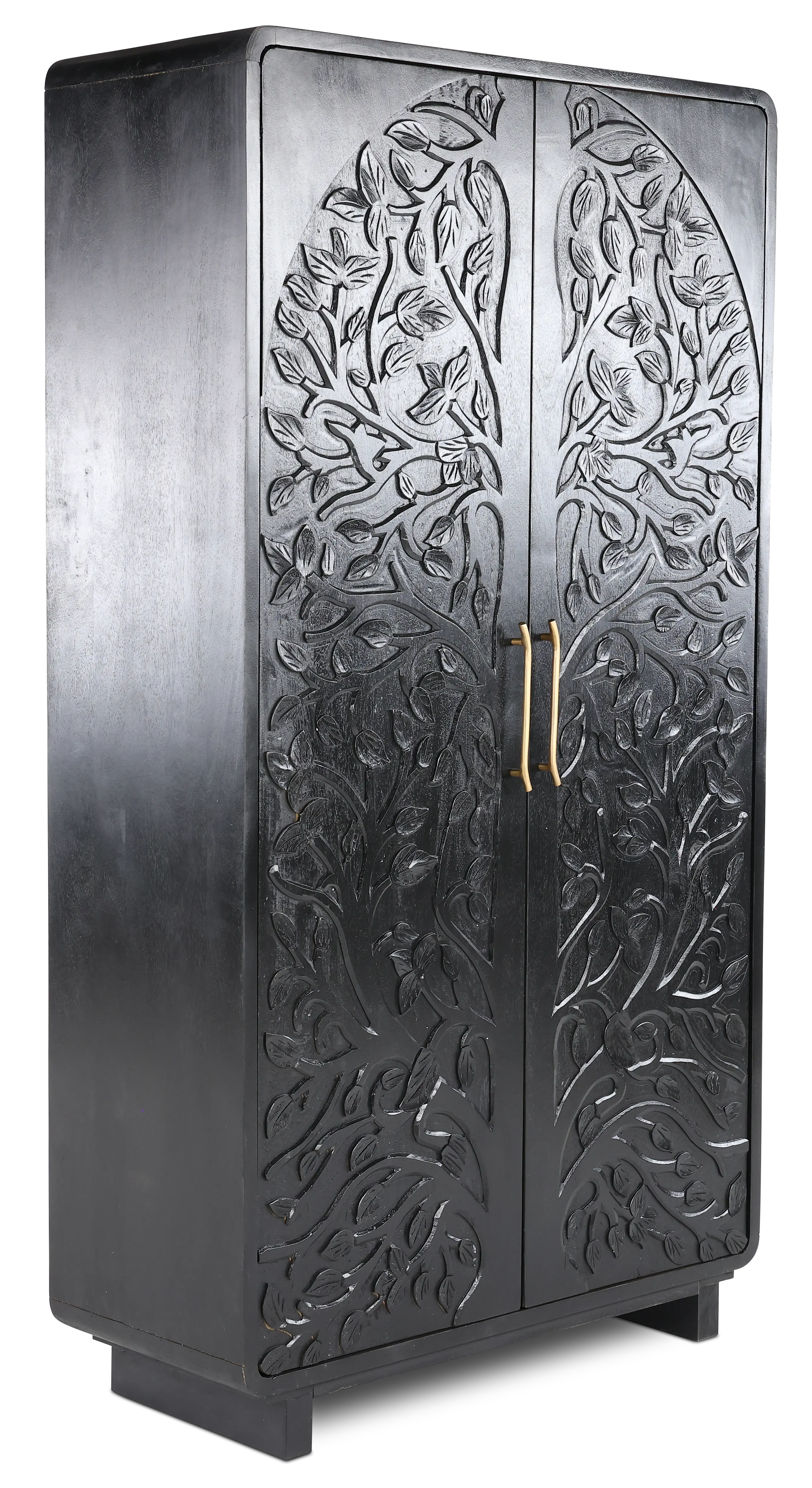 Albero Black Tall Cabinet-2