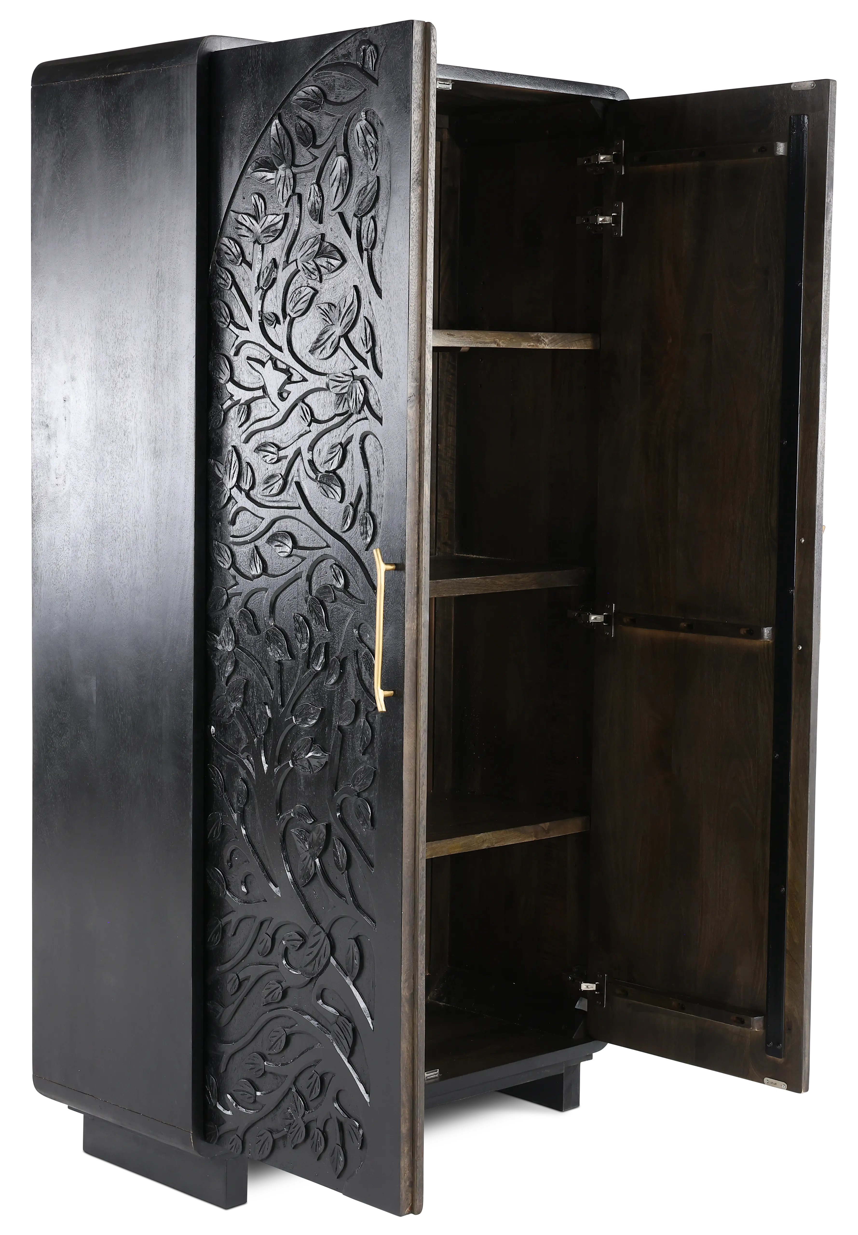 Albero Black Tall Cabinet-4