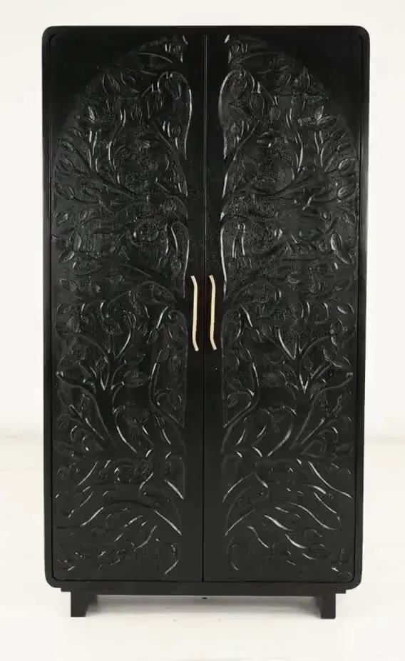 Albero Black Tall Cabinet-9