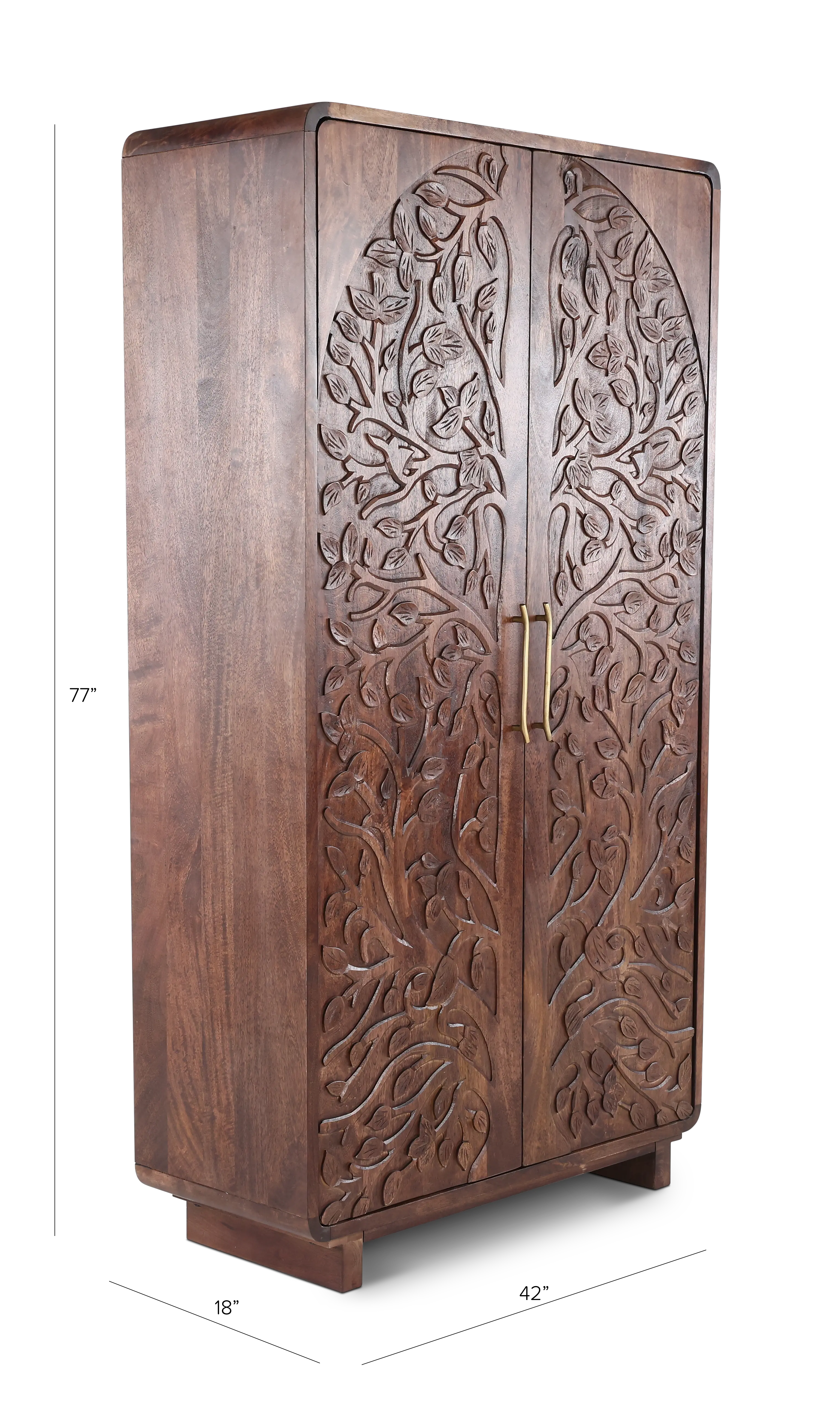 Albero Brown Tall Cabinet-2