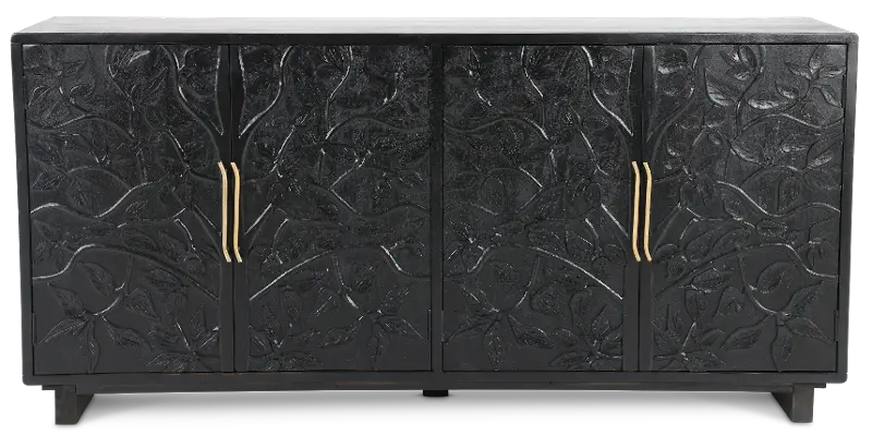 Albero Black 4-Door Buffet