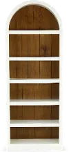 Artiste White 84  Arch Bookcase