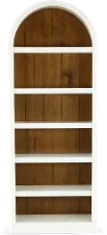 Artiste White 84 Arch Bookcase