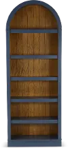 Artiste Blue 84  Arch Bookcase