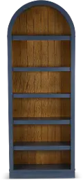 Artiste Blue 84 Arch Bookcase