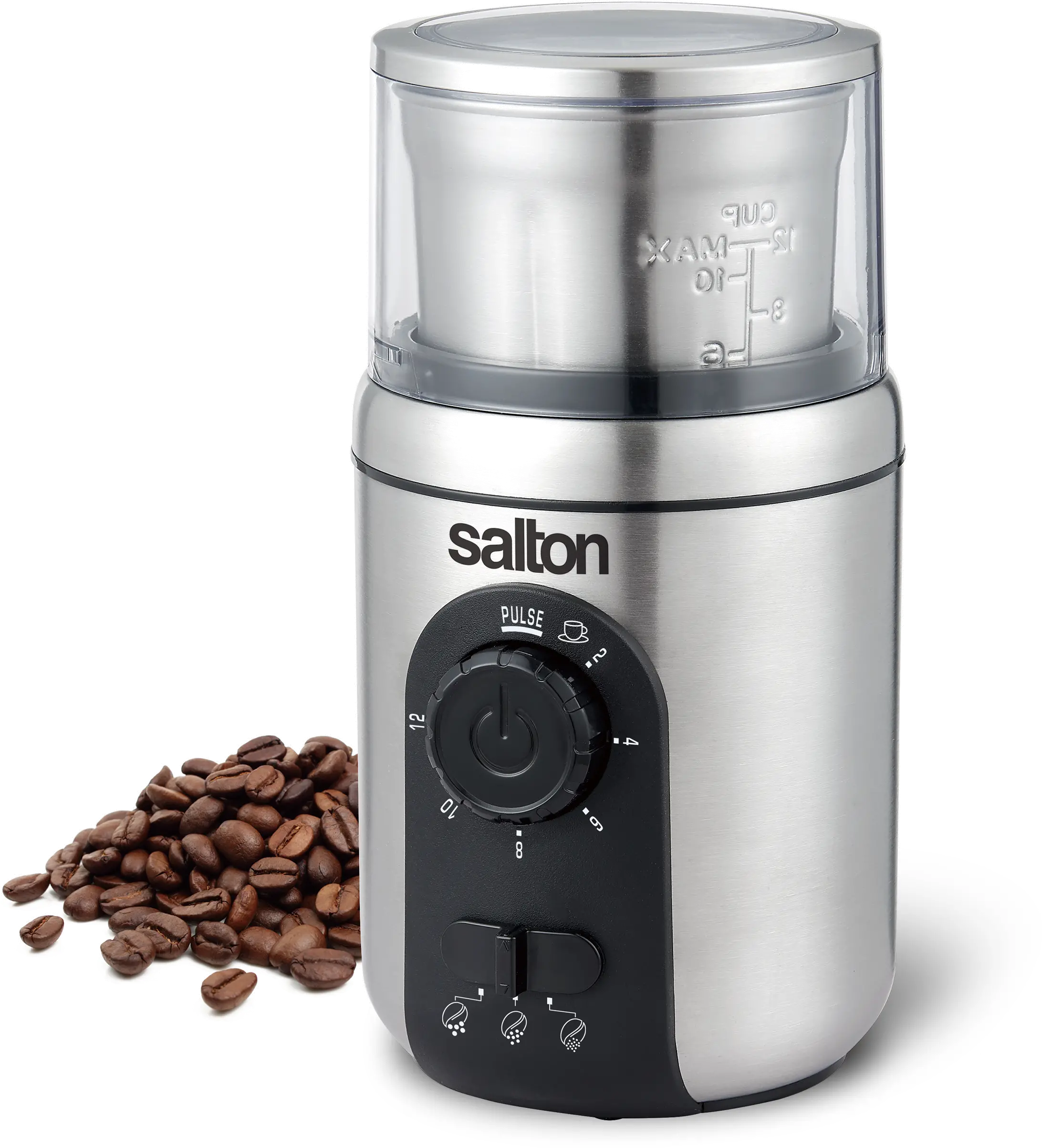 Salton Stainless Steel Smart Coffee Grinder-1