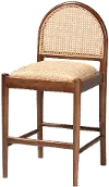 243-13363-RCW Maryland Natural Rattan and Acacia Wood Counter Stool