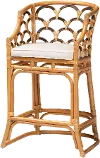 243-13576-RCW Veneto Light Brown Rattan Bar Stool