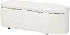 244-13652-RCW Lavina Modern White Boucle Storage Bench