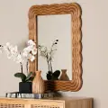 247-13758-RCW Acantha Walnut Scallop Accent Mirror