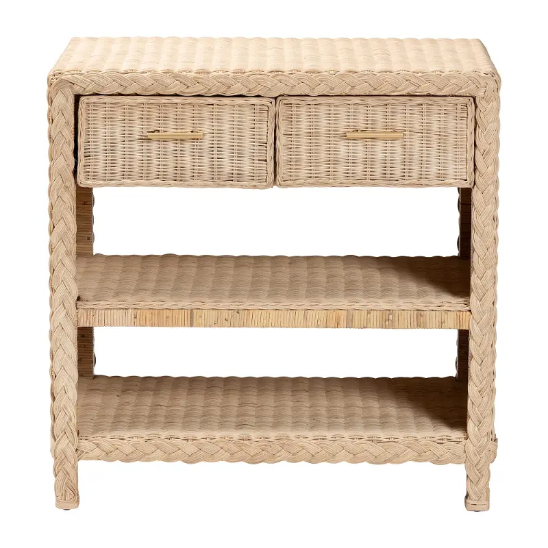 Lanica Light Brown Side Table