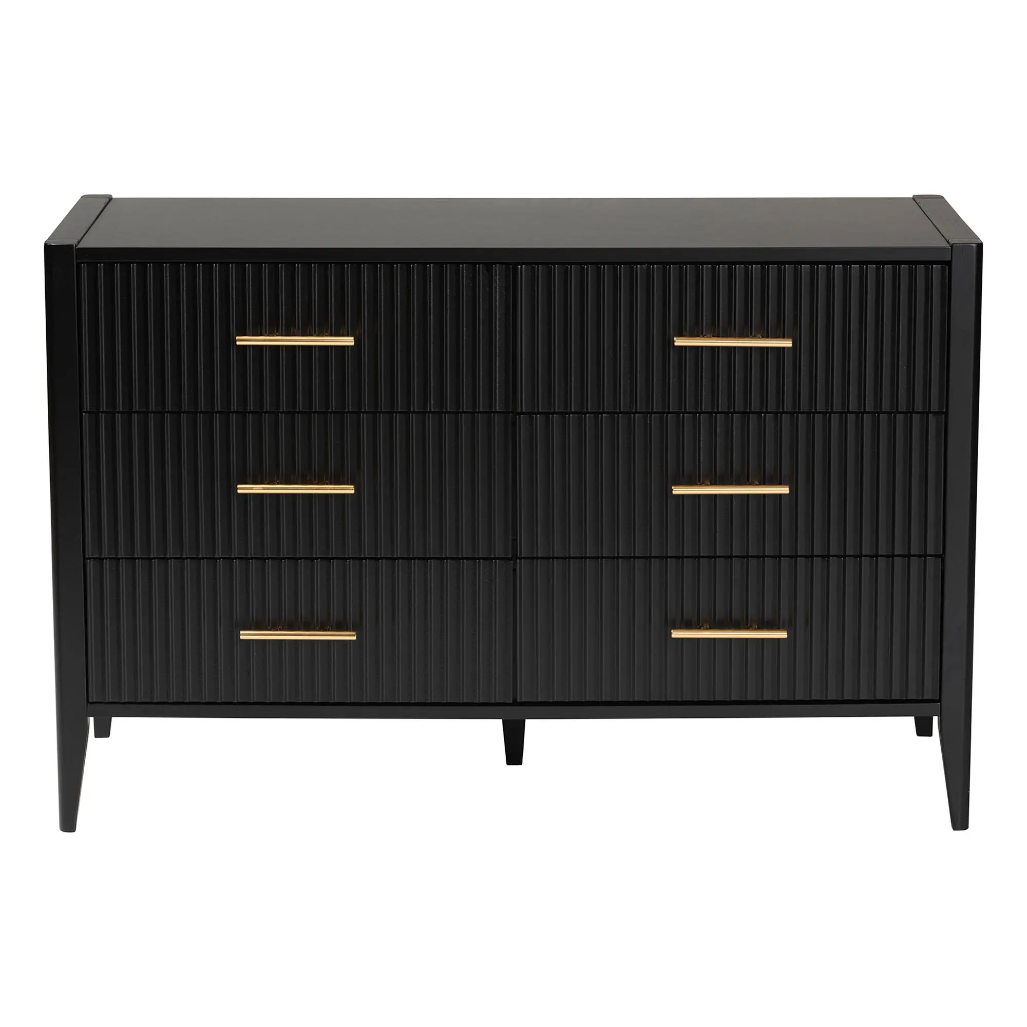 249-13822-RCW Primrose Black Mid-Century Dresser-2
