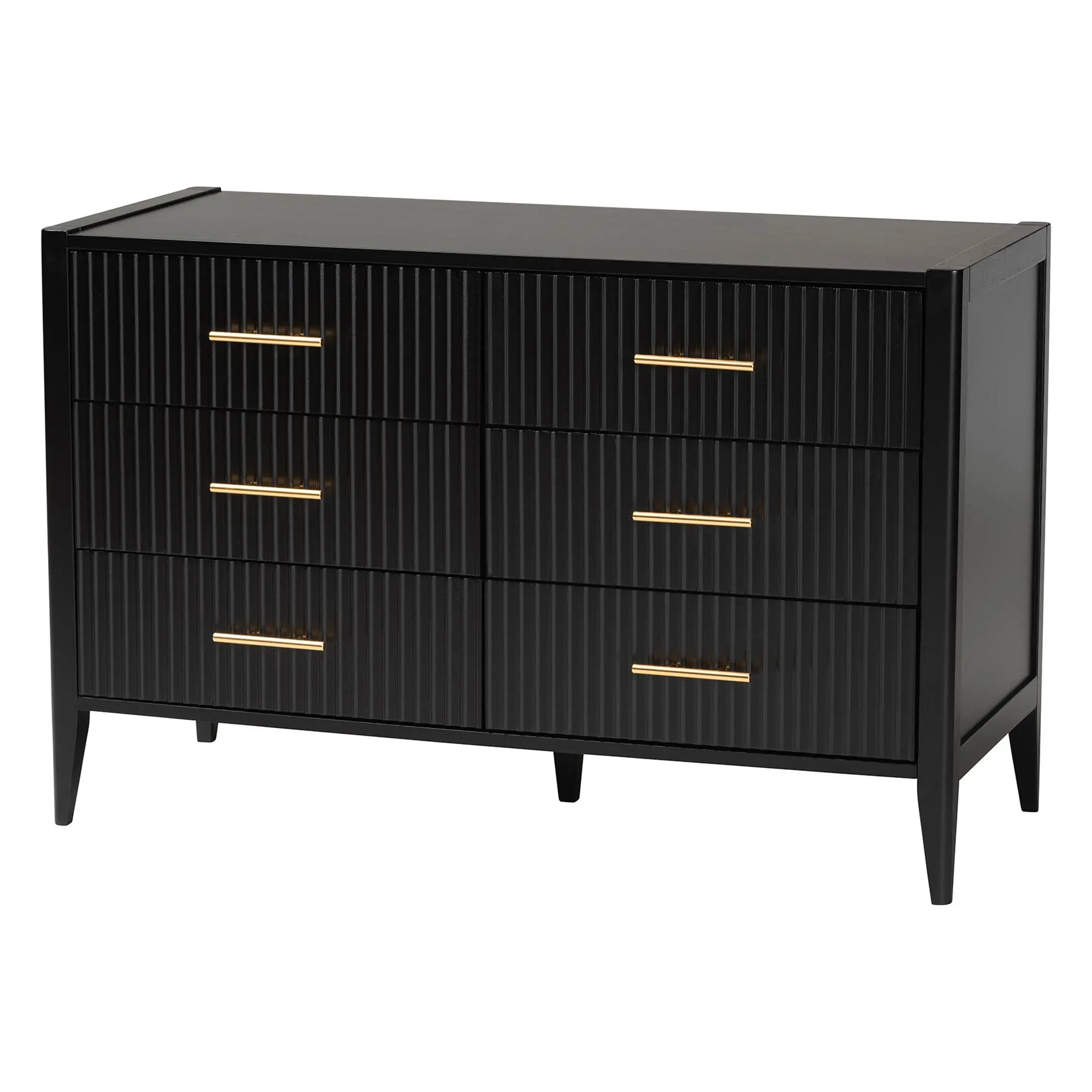 249-13822-RCW Primrose Black Mid-Century Dresser-3