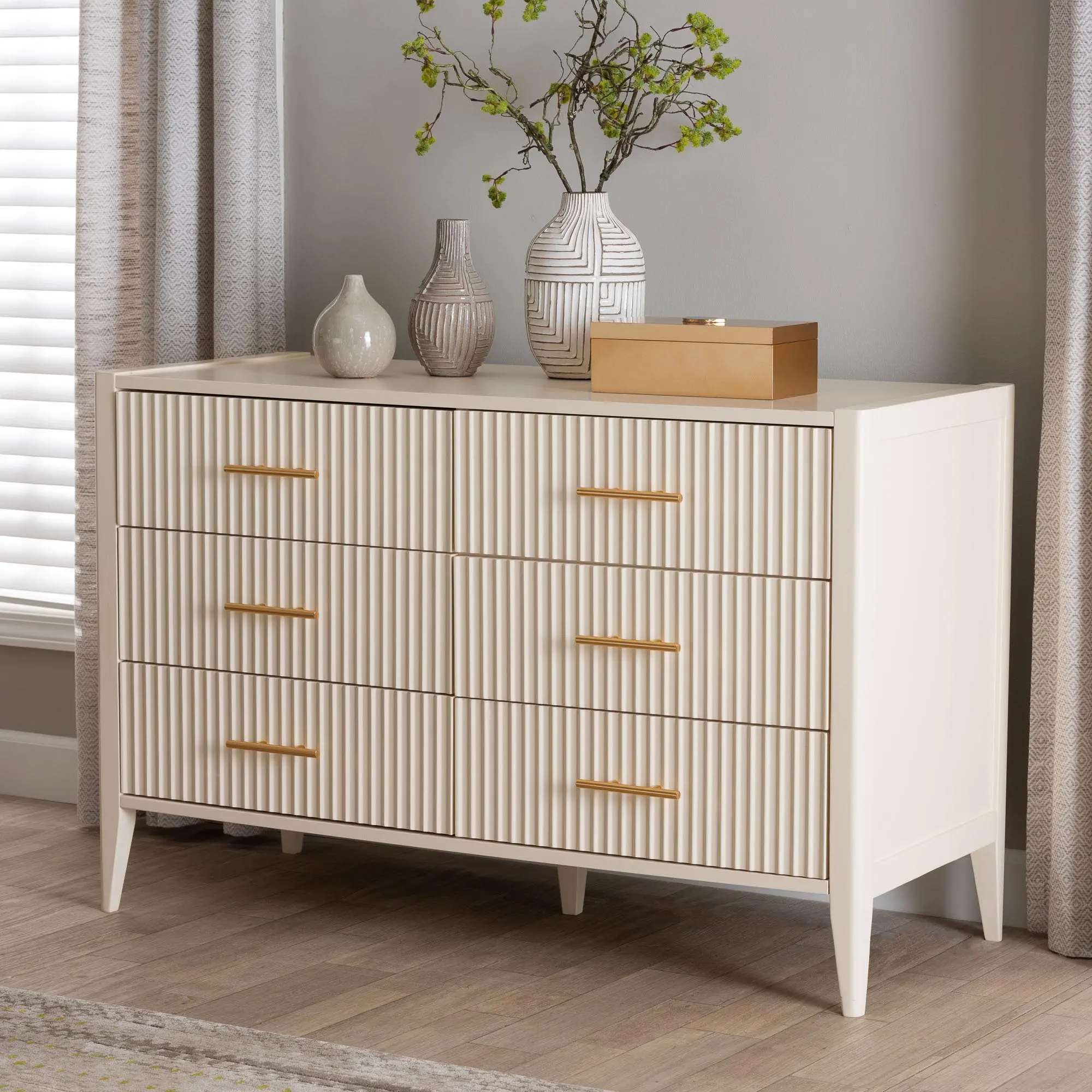 249-13823-RCW Primrose Ivory Mid-Century Dresser-1