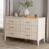 249-13823-RCW Primrose Ivory Mid-Century Dresser