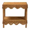250-13645-RCW Bali and Pari Brown Rattan Side Table