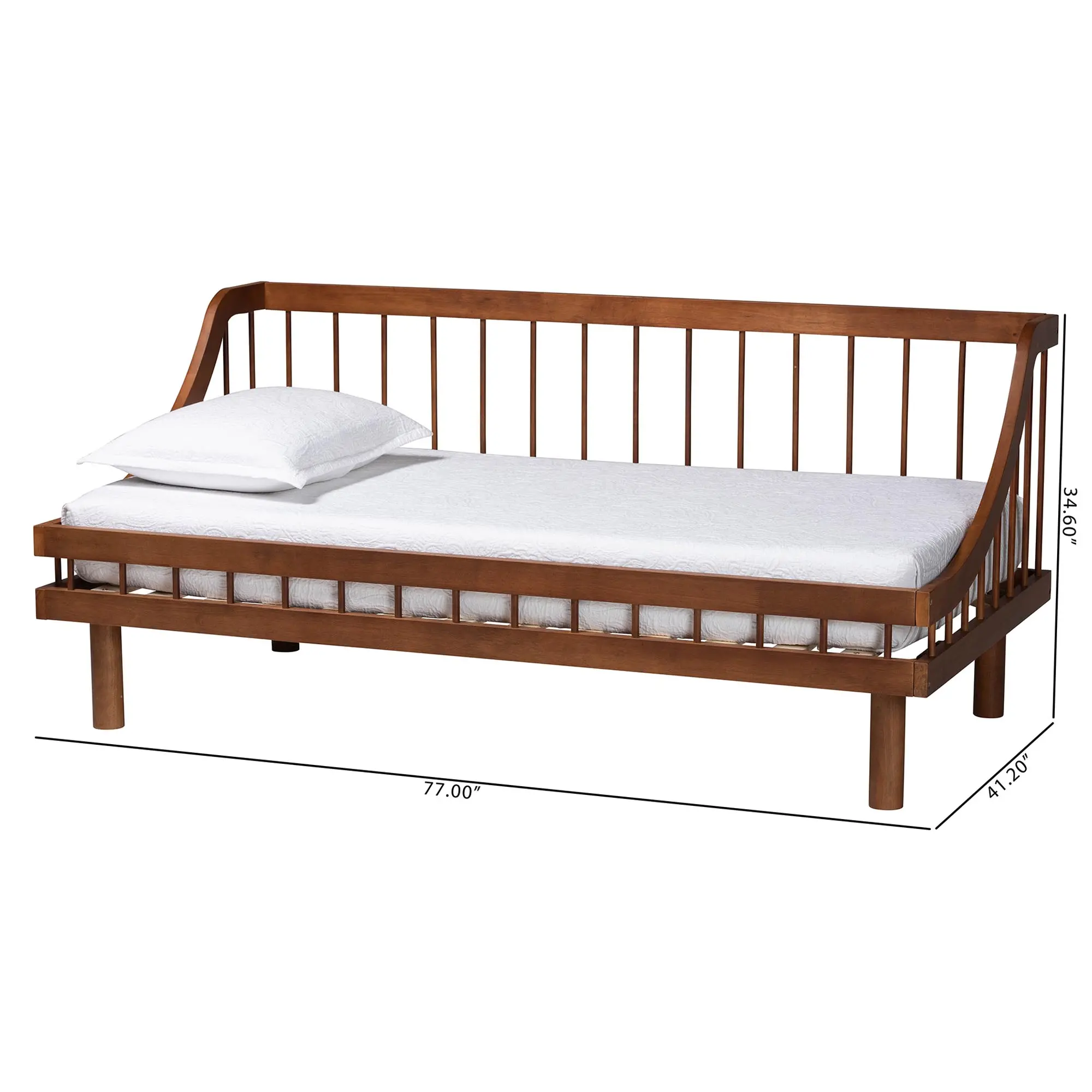 250-13550-RCW Helio Walnut Brown Wood Twin Daybed-10