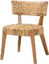 251-13853-RCW Sabit Seagrass and Mahogany Dining Chair
