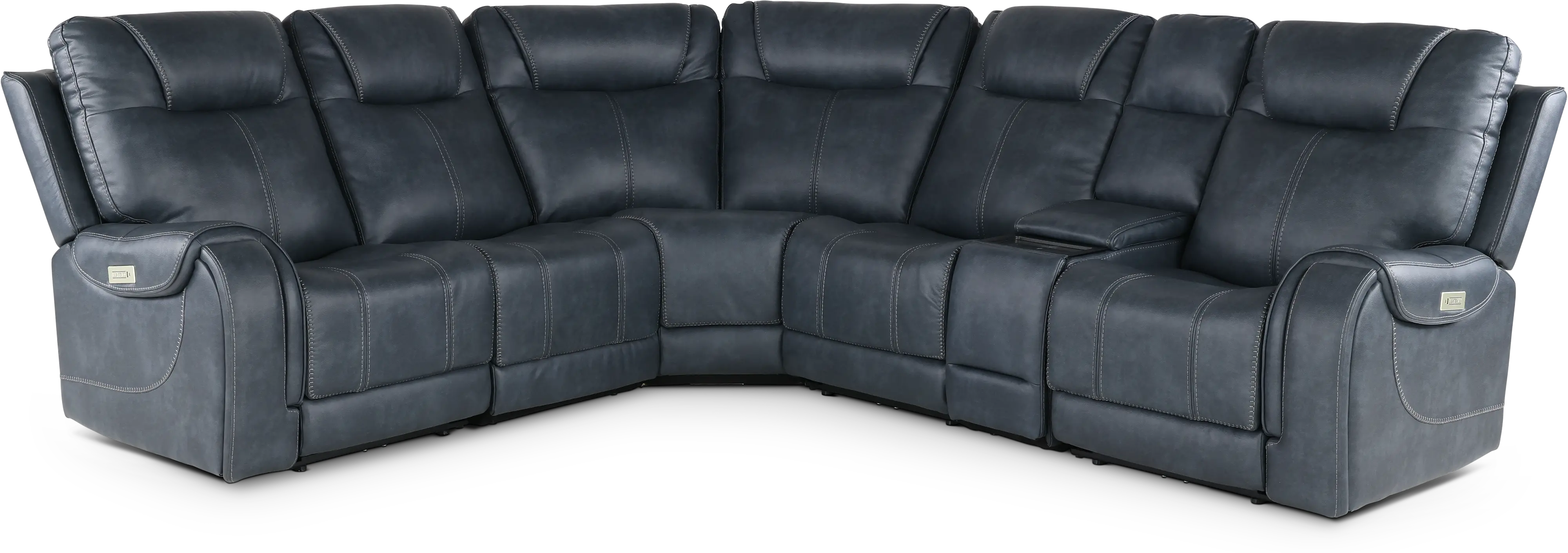 Conway Slate Gray 6 Piece Power Reclining Sectional-1