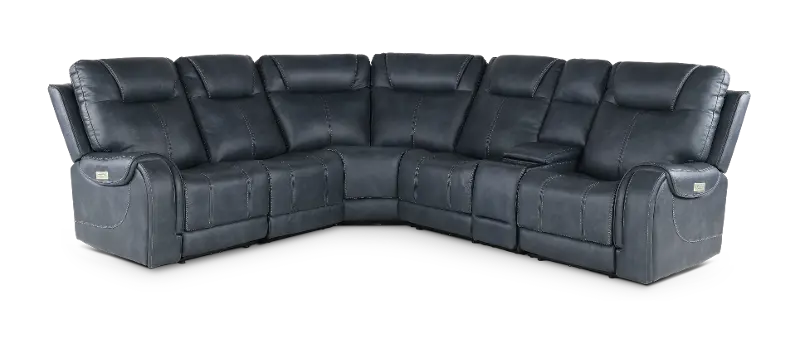 Conway Slate Gray 6 Piece Power Reclining Sectional