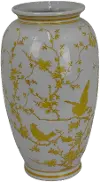 14.25  Birds and Vine Citrus Vase