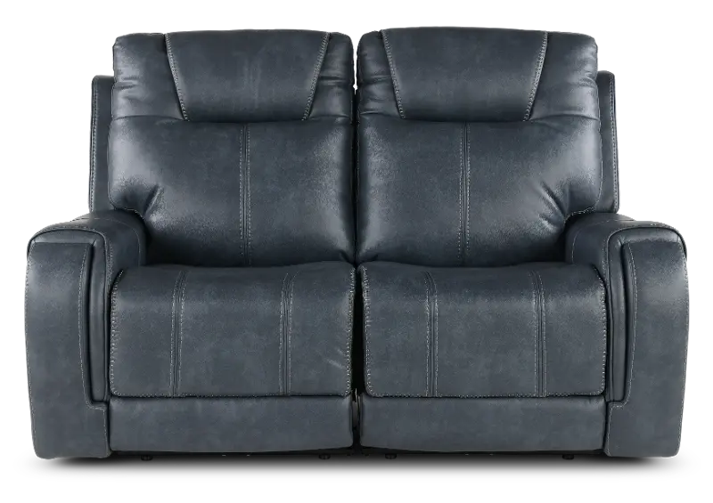 Conway Slate Gray Power Reclining Loveseat