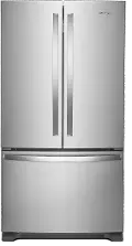 WRFC2036RZ Whirlpool 20 Cu Ft French Door Refrigerator - Counter Depth Stainless Steel