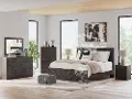 Bedford Black 3 Piece King Bedroom Set