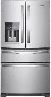 WRMF3636RZ Whirlpool 24.5 Cu Ft French Door Refrigerator - Stainless Steel