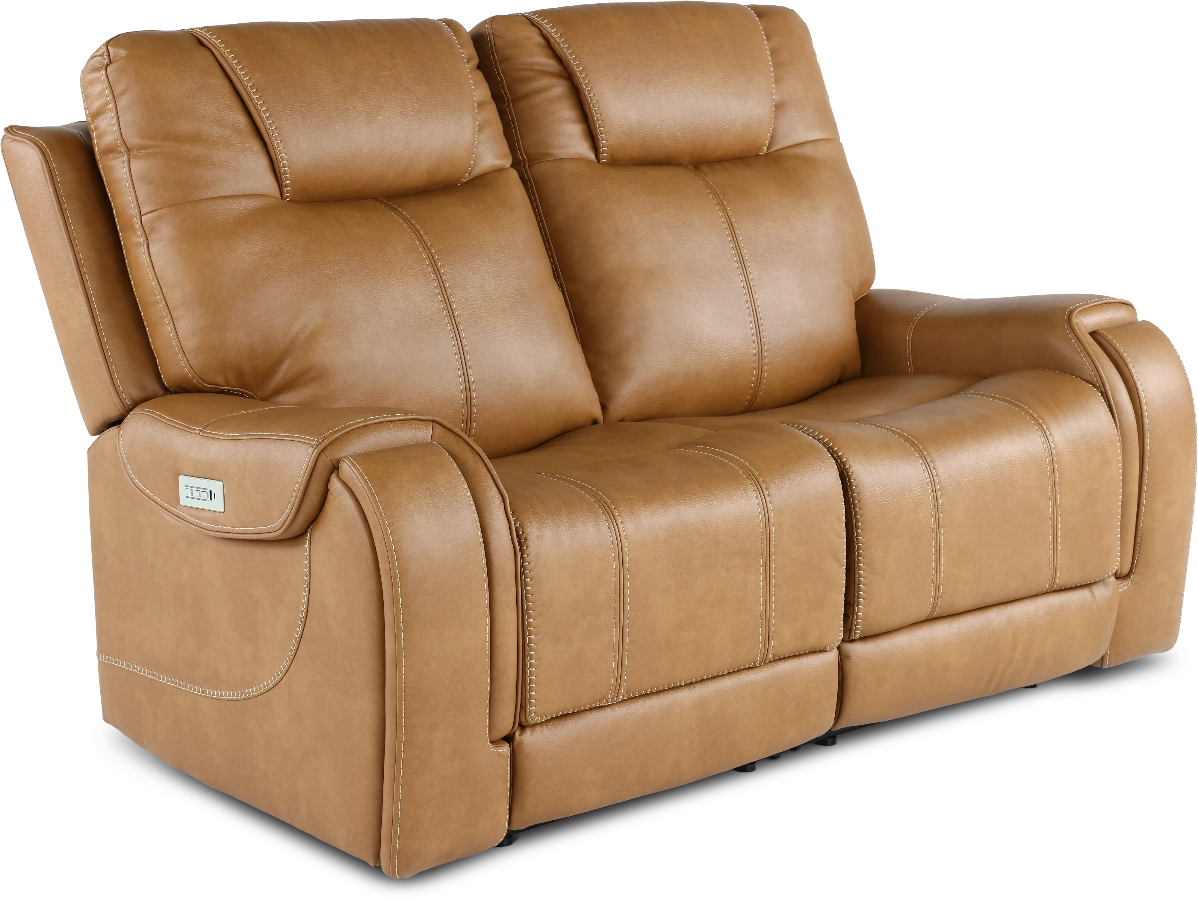 Conway Saddle Brown Power Reclining Loveseat-2