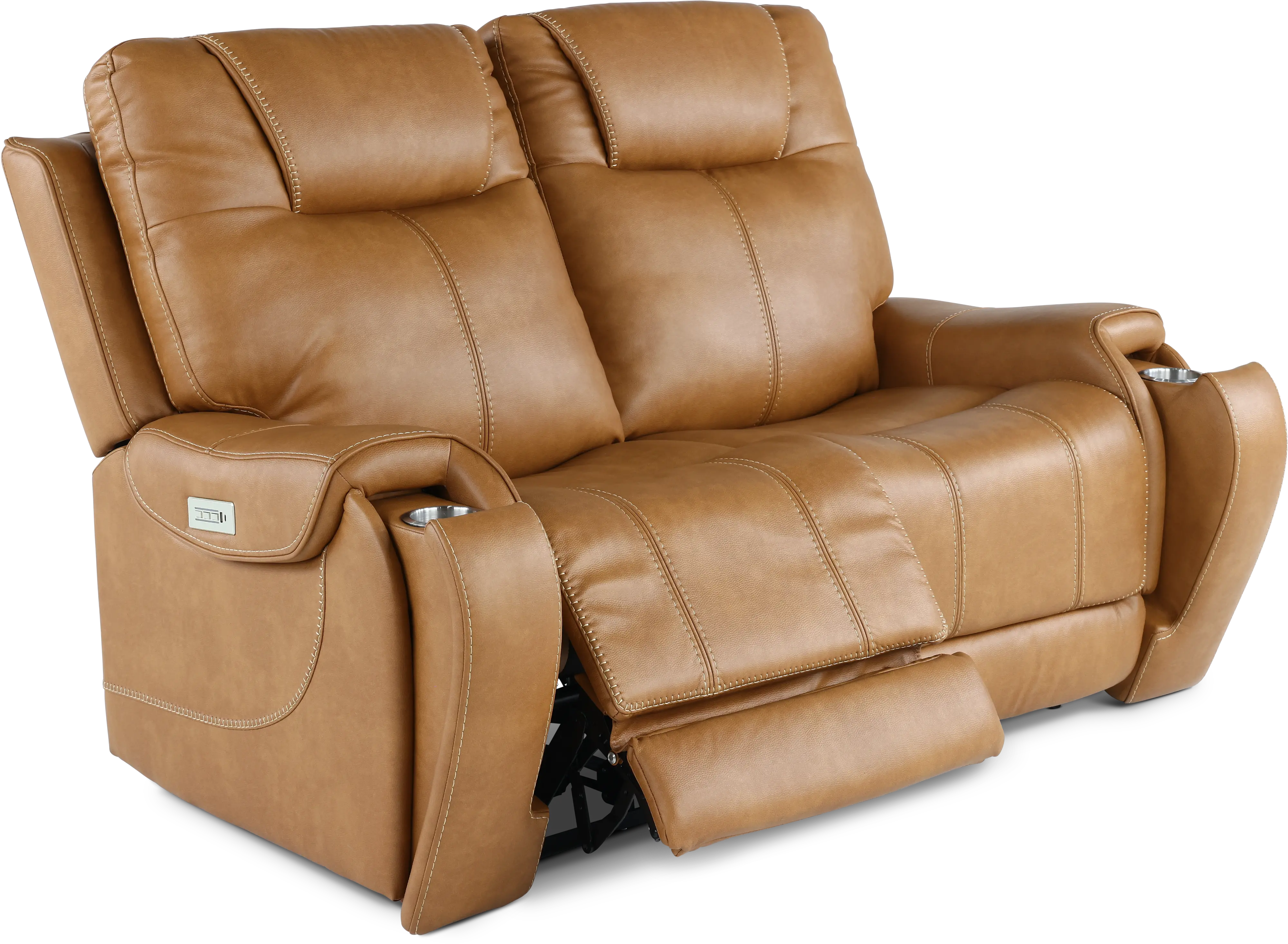 Conway Saddle Brown Power Reclining Loveseat-5