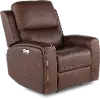 Linden Burnt Umber Power Recliner with Power Headrest