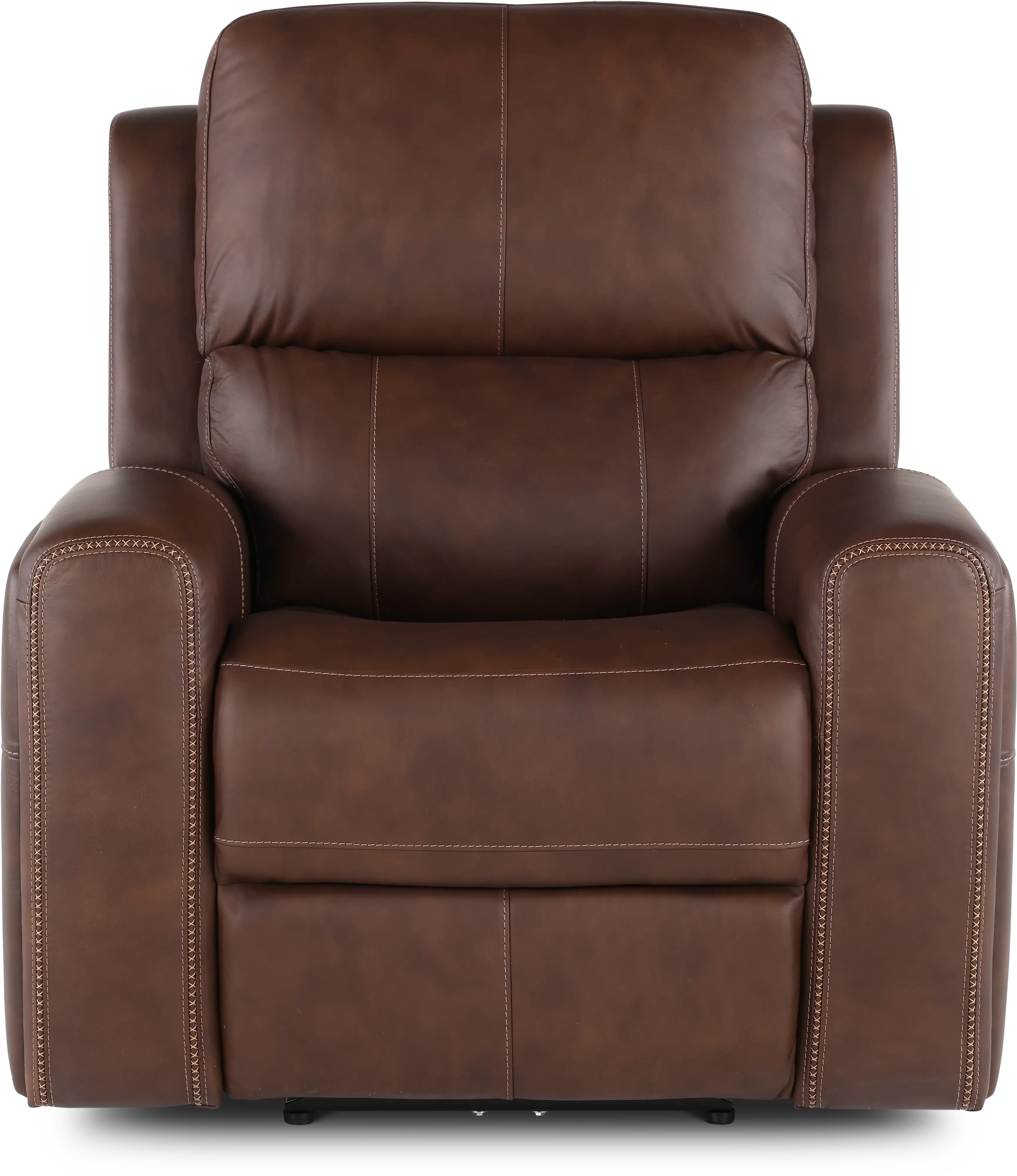 Linden Burnt Umber Power Recliner with Power Headrest-2