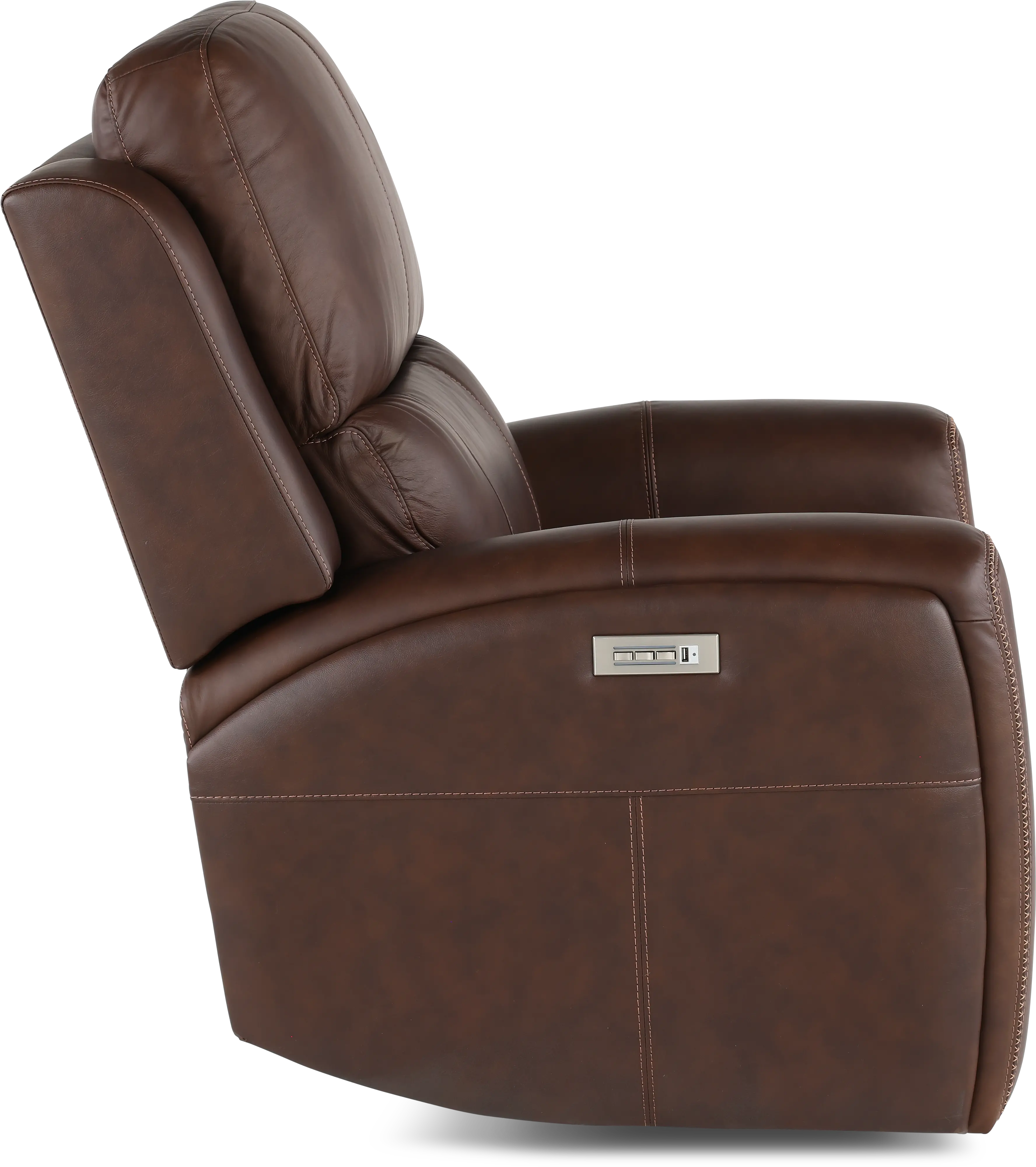 Linden Burnt Umber Power Recliner with Power Headrest-6