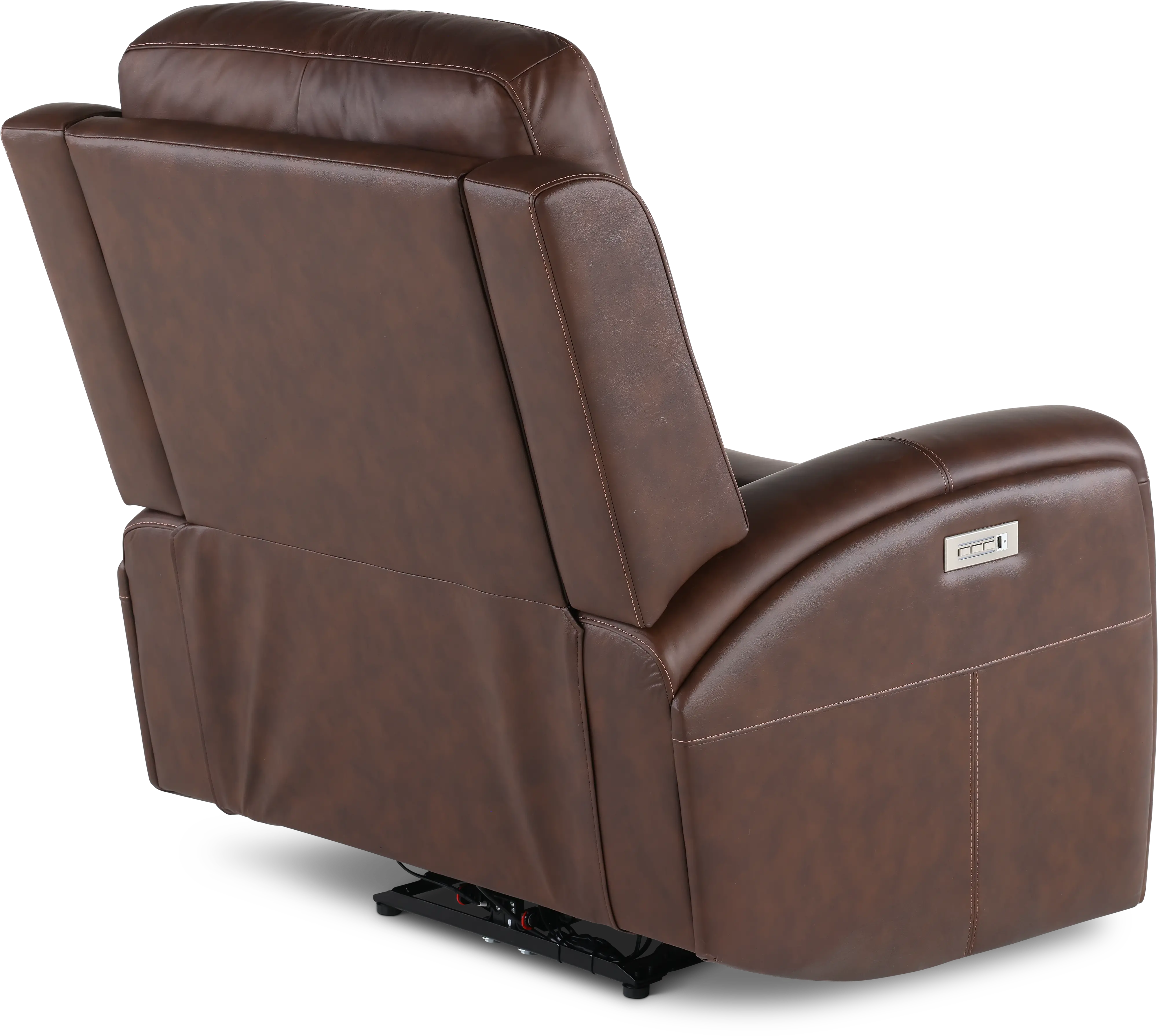 Linden Burnt Umber Power Recliner with Power Headrest-7