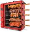 Brazilian Flame Red 5-Skewer LP Gas Rotisserie Grill