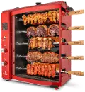 Brazilian Flame Red 5-Skewer LP Gas Rotisserie Grill