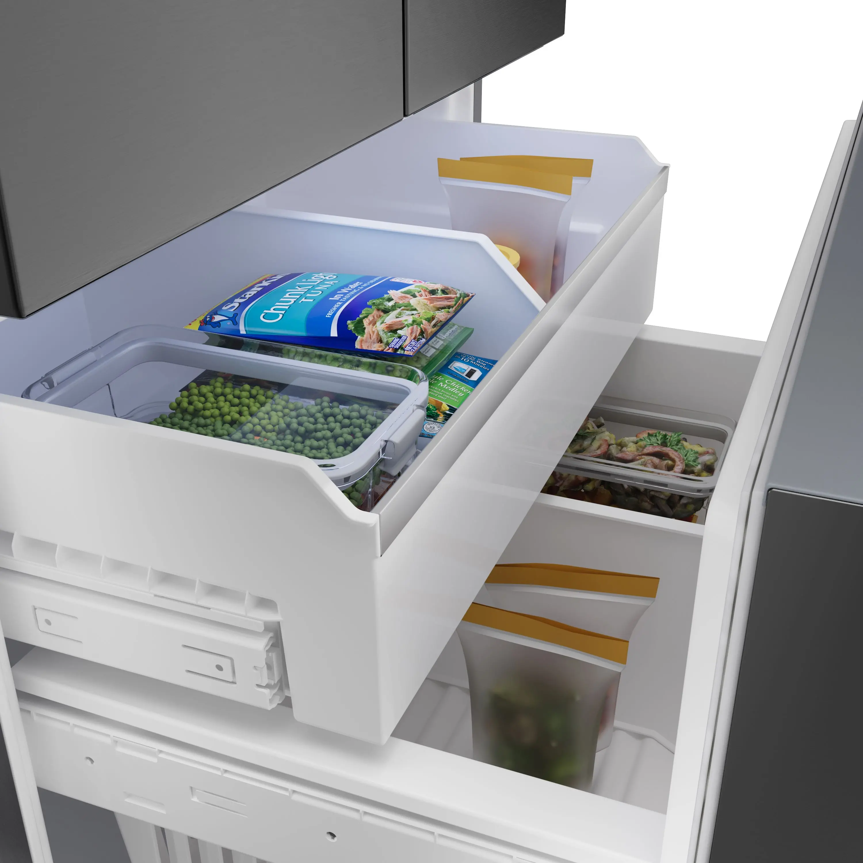 B36FD52SNB Bosch 26.0 Cu Ft French Door Refrigerator - Black Stainless Steel-11