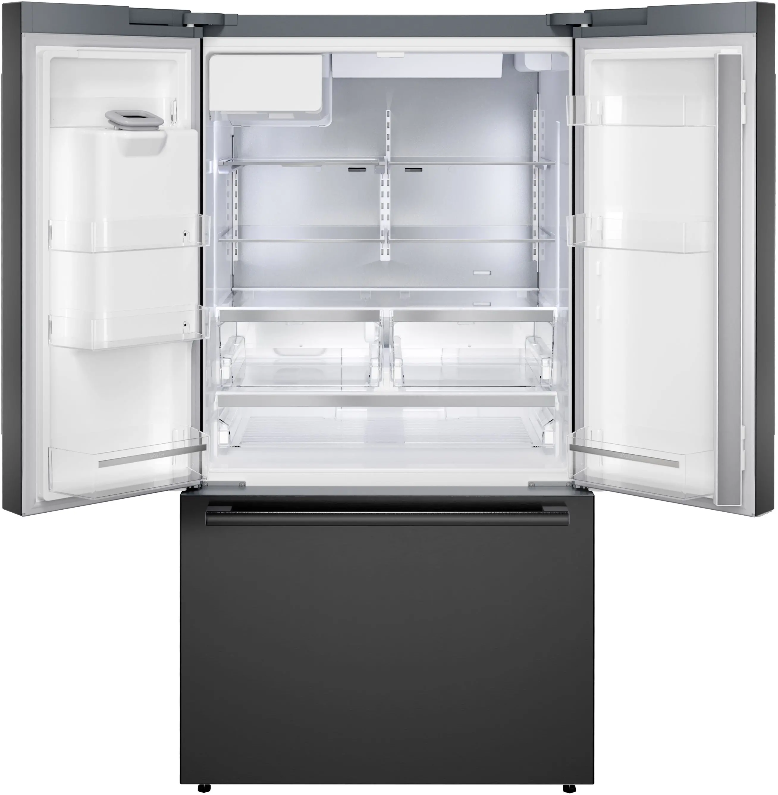 B36FD52SNB Bosch 26.0 Cu Ft French Door Refrigerator - Black Stainless Steel-4