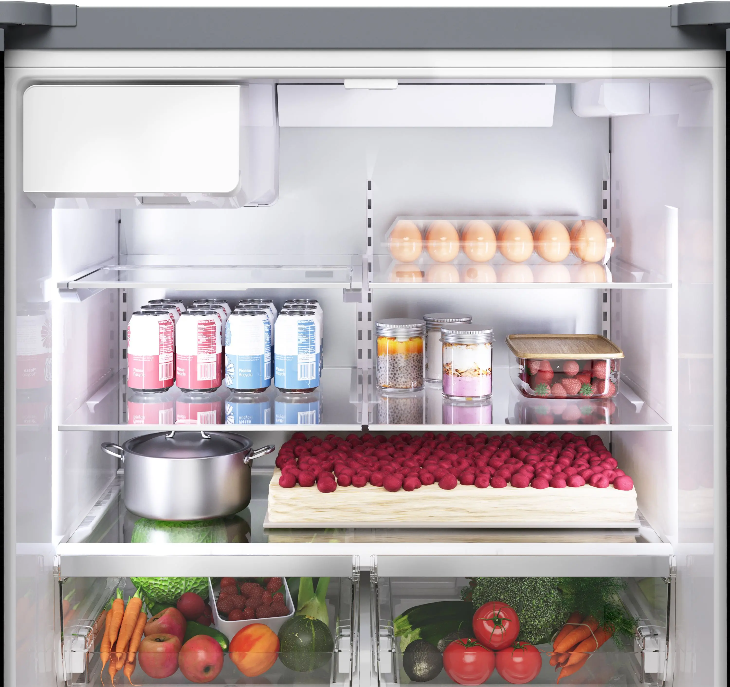 B36FD52SNB Bosch 26.0 Cu Ft French Door Refrigerator - Black Stainless Steel-7