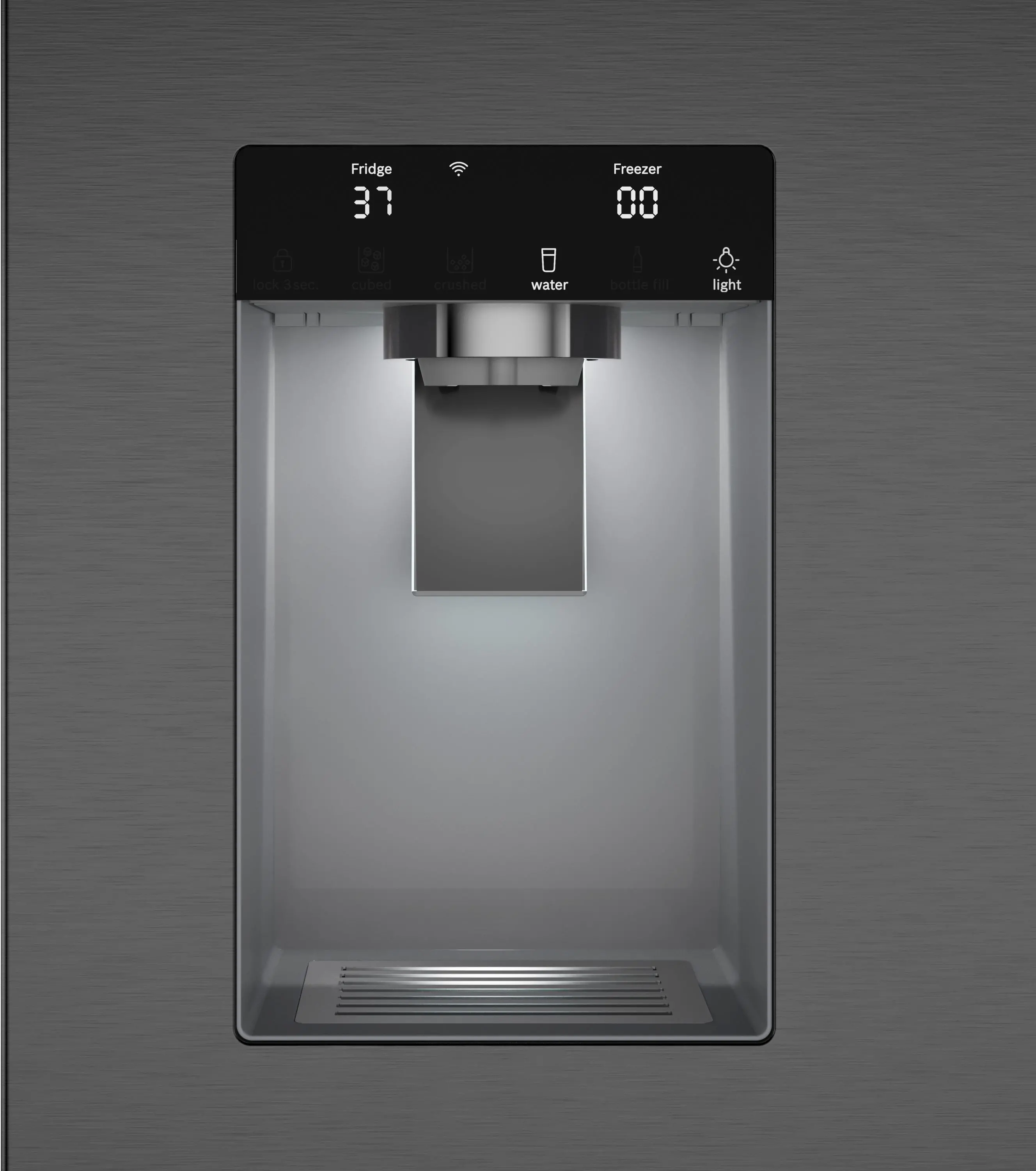 B36FD52SNB Bosch 26.0 Cu Ft French Door Refrigerator - Black Stainless Steel-8