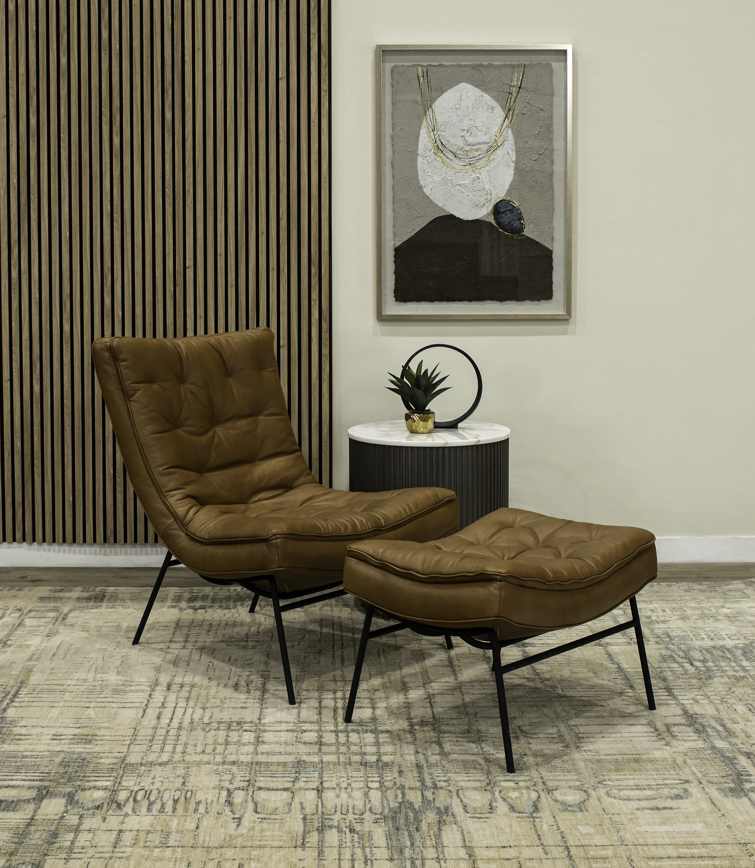 Zen Caramel Brown Accent Chair-2