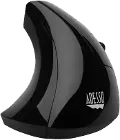 IMOUSE E10 Adesso E10 iMouse Wireless Optical Ergonomic Mouse - Black