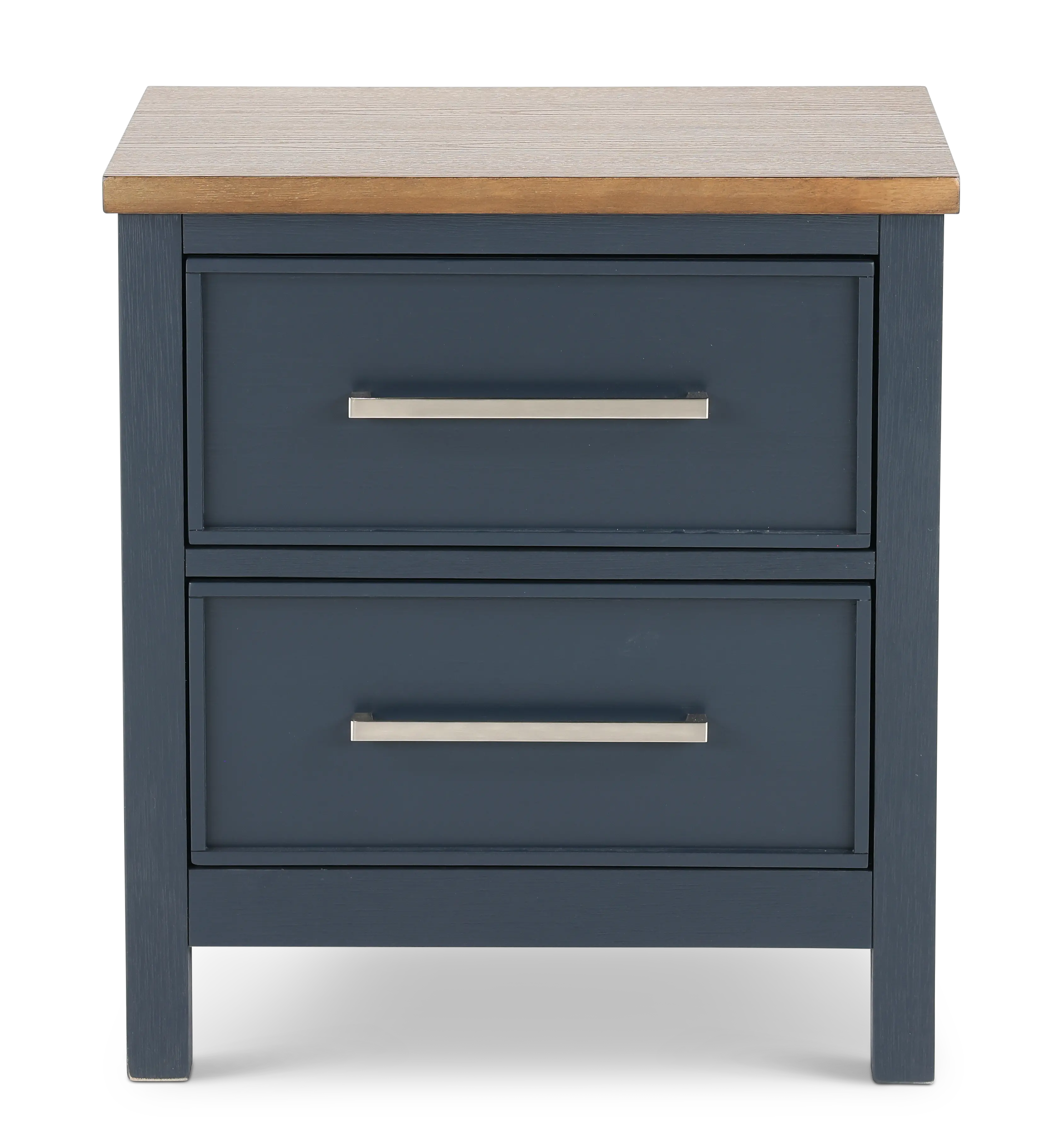 Parker Blue and Brown Nightstand-4