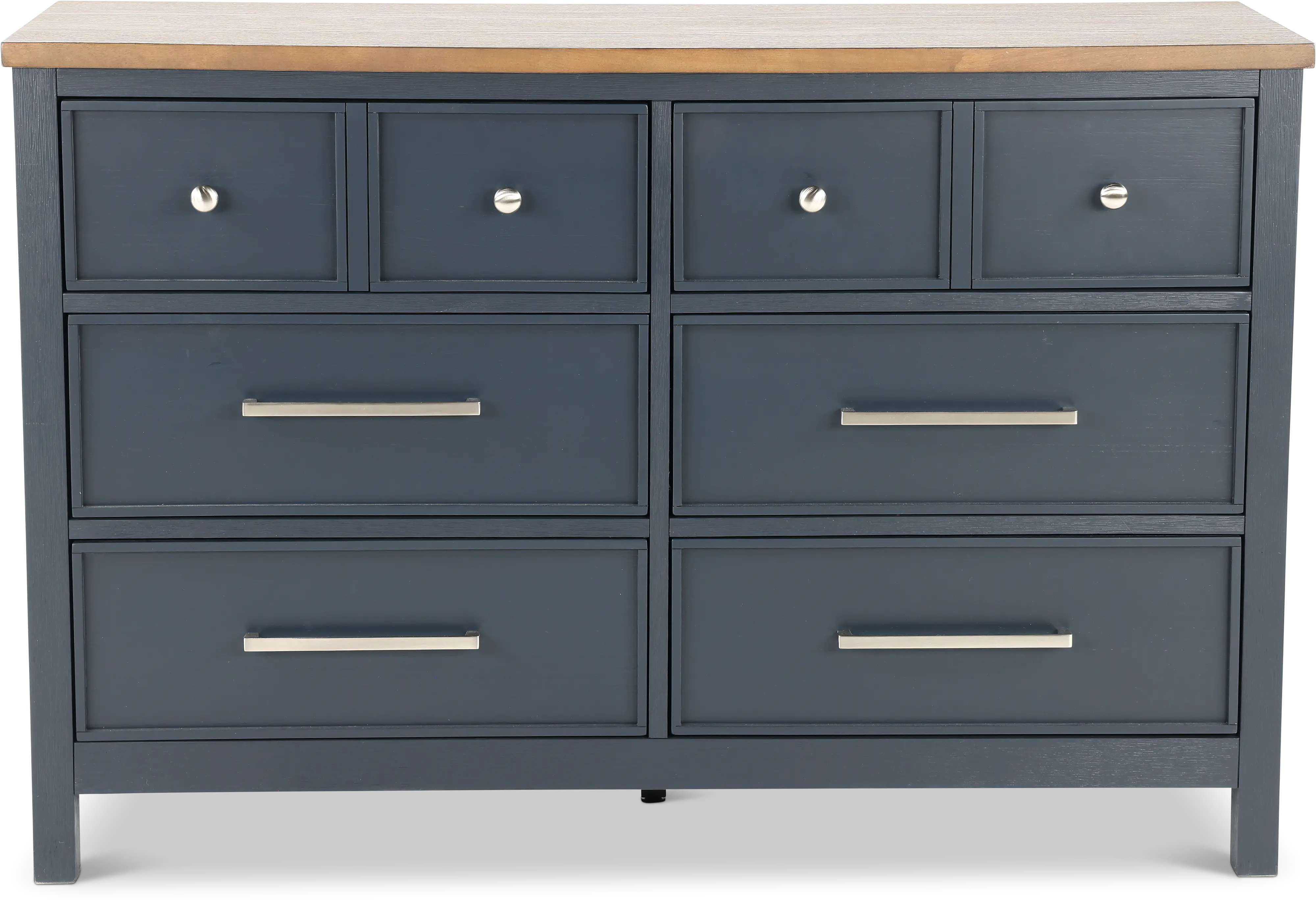 Parker Blue and Brown Dresser-1