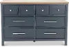 Parker Blue and Brown Dresser