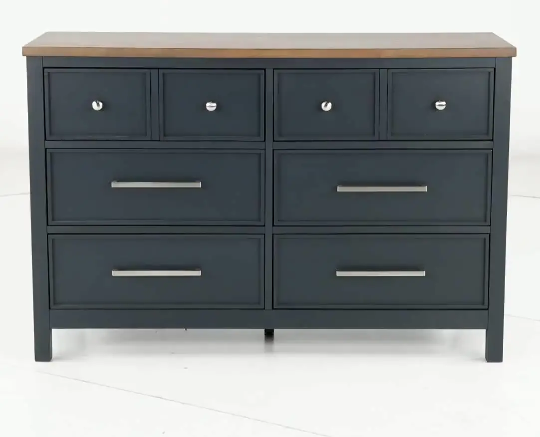 Parker Blue and Brown Dresser-5