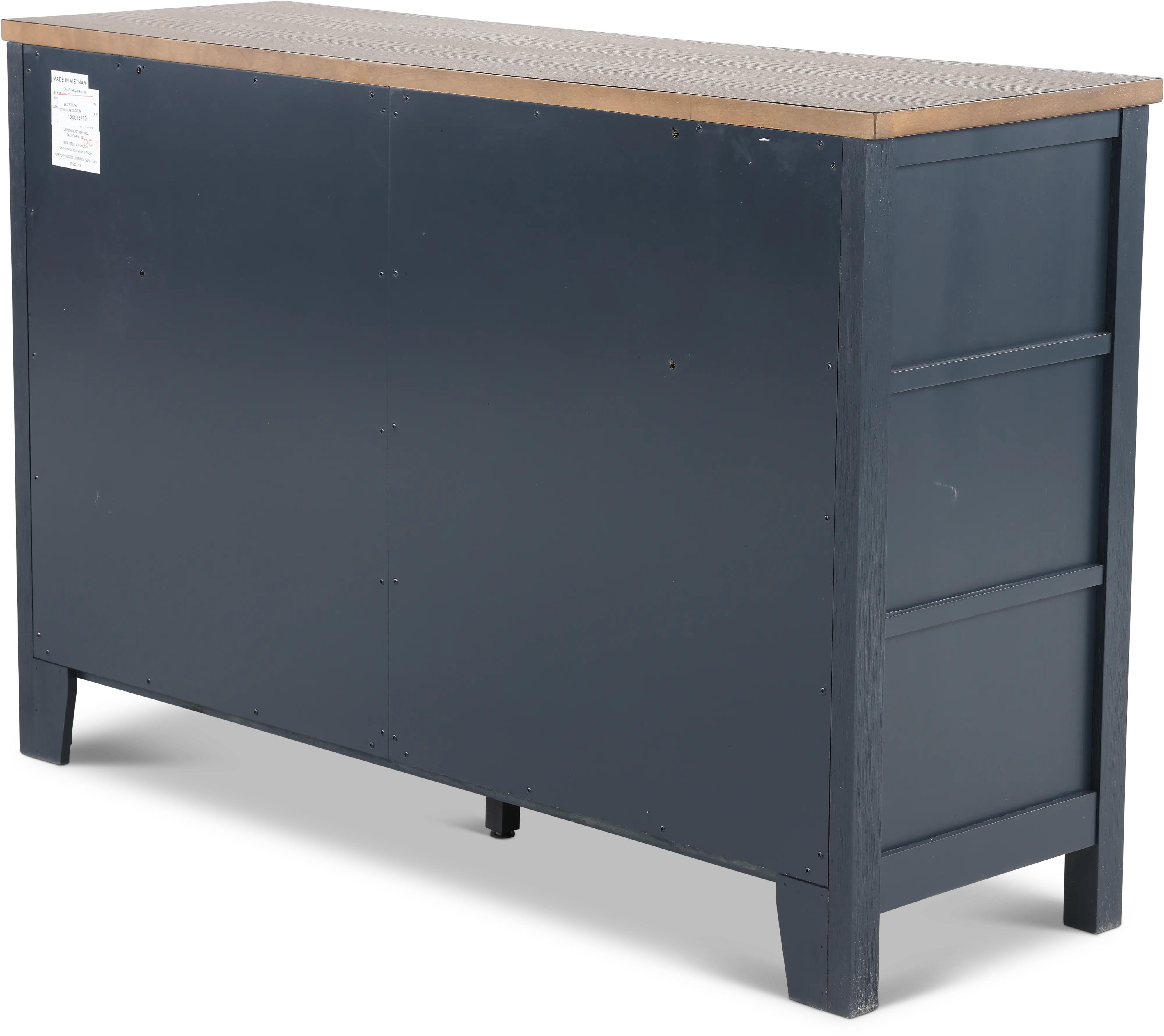 Parker Blue and Brown Dresser-7