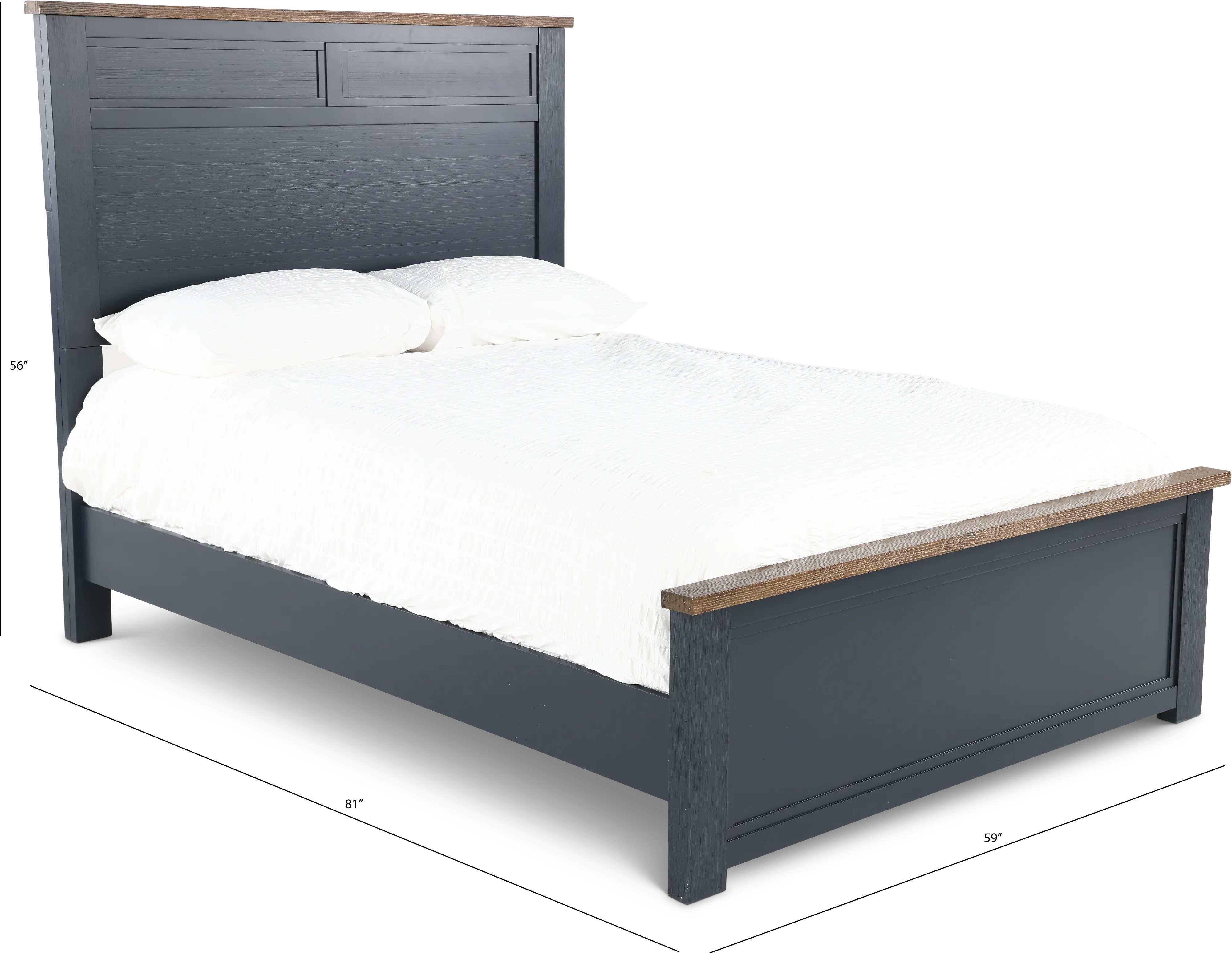 Parker Blue and Brown Full Bed-3