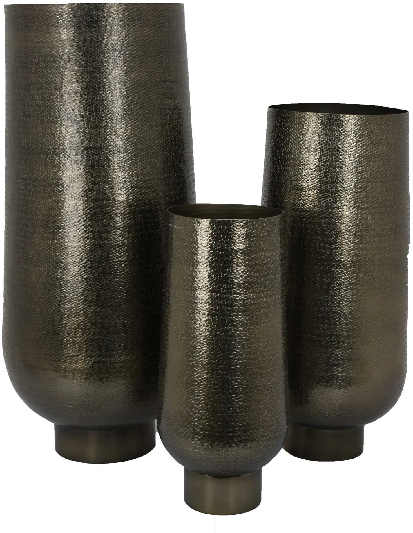 Bronze Metal Floor Planters-1